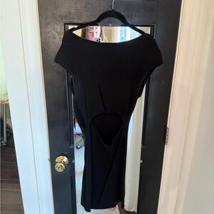 Wilfred Black Dress with cutout